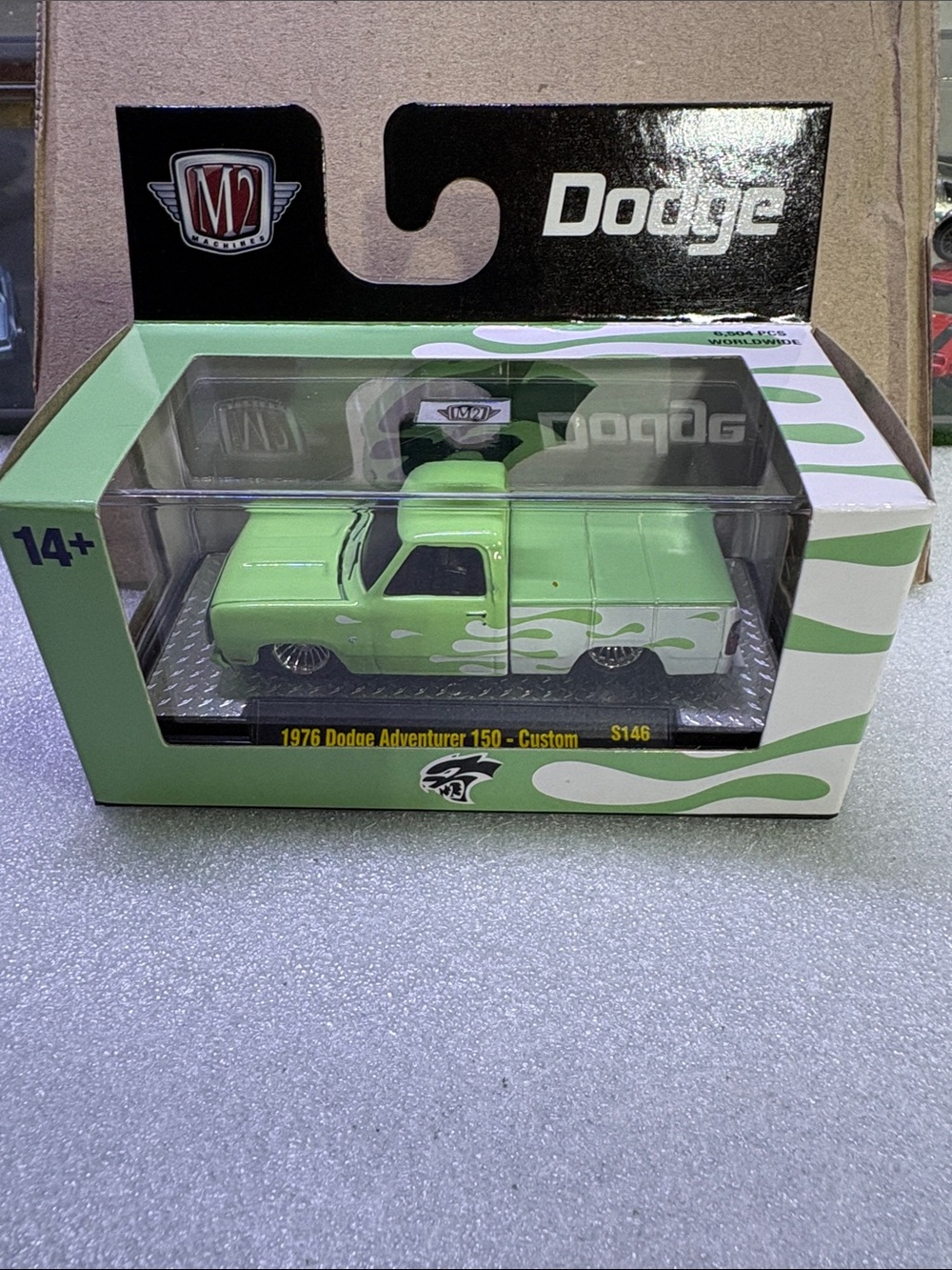 M2 Machine Dodge 1976 Dodge Adventurer 150 Custom Toy Truck - Green